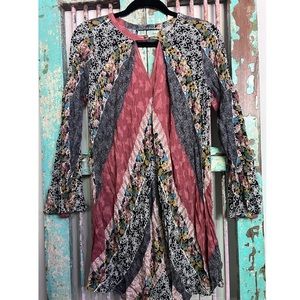 Boho Mid-Long Sleeve Dress